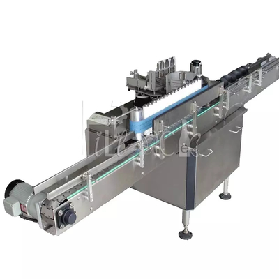 Kalte Flaschen-Etikettierer-Maschinen-vollautomatische Runde des Kleber-3000BPH gerade horizontal fournisseur