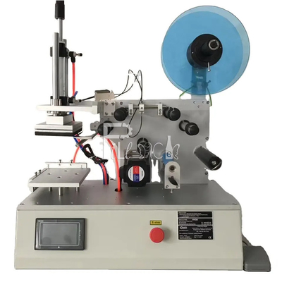Halbautomatisches Quadrat-flaches Flaschen-Etikettierer-Glas-Simplex-oder doppelte Seiten-klebende Aufkleber-Etikettiermaschine-Ausrüstung fournisseur