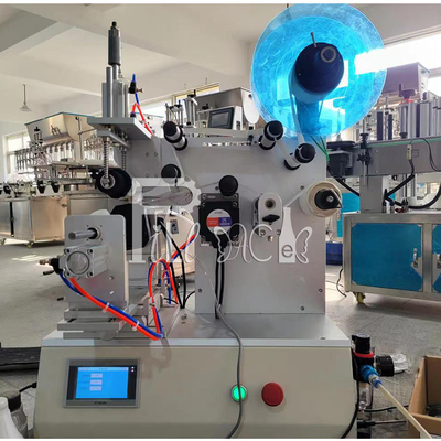 Halbautomatischer klebender Aufkleber-Etikettiermaschine-Ausrüstungs-Etikettierer für quadratische Seiten der Flasche 3 oder Kreis der runden Flasche fournisseur