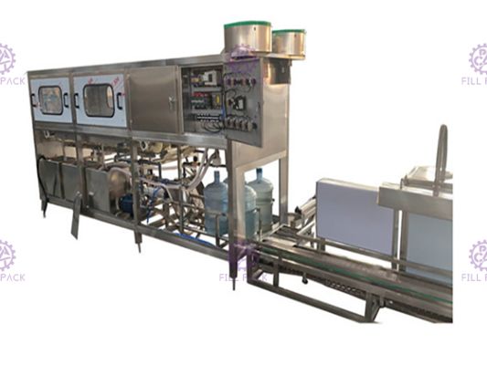 300bph 18.9l 5 Gallonen-Wasser-Füllmaschine automatische Plc-Steuerung fournisseur