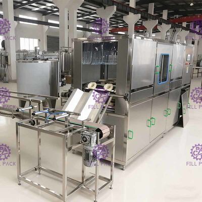 300BPH automatisches Plastiktafelwasser-füllende mit einer Kappe bedeckende Maschine der flaschen-3 der Gallonen-18.9L fournisseur