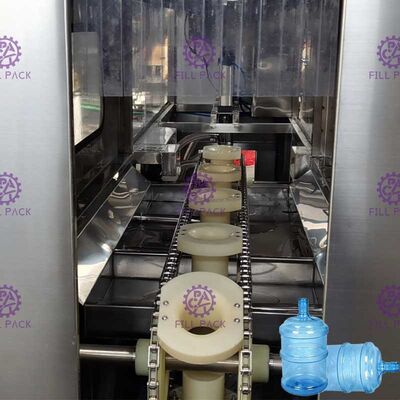 Sus 304 5 Gallonen-Wasser-Füllmaschine-heiße alkalische Wasser-Reinigung fournisseur