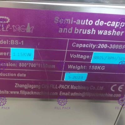 5 Gallonen 19 Liter 380V Halbautomatische BS-1 Flaschenwaschmaschine fournisseur