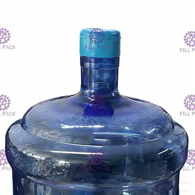 Einteilige reine PET-Gallonen-Flaschenkapsel des Wasser-Eimer-55mm mit kundengebundenen Aufklebern fournisseur