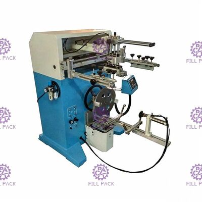 Drehsiebdruck Semiauto, der Flaschen-Etikettierer-Fotoelektrizitäts-Entdeckung für Flasche 20l druckt fournisseur