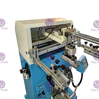 Drehsiebdruck Semiauto, der Flaschen-Etikettierer-Fotoelektrizitäts-Entdeckung für Flasche 20l druckt fournisseur