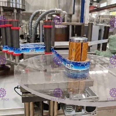 Dreh-OPP-Flaschen-Etikettierer-Heißkleber-Schmelzetikettiermaschineausrüstung Aufkleber-Applikator für Plastikflaschen-Wasser-Fabrik fournisseur