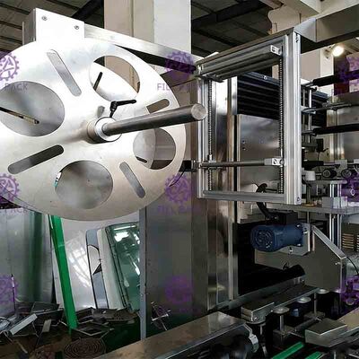 Panasonic Wechselstrommotor-Hals-Ärmel-runde Flaschen-Etikettierer fournisseur