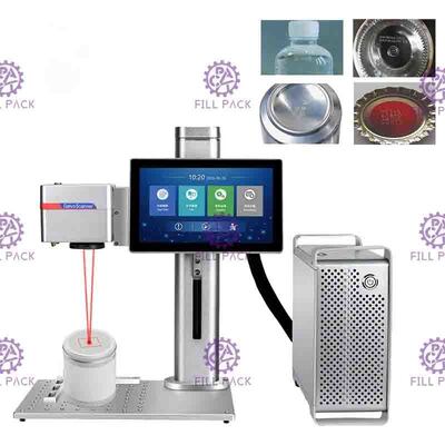 20 Watt Desktop-Laserdruckmaschine zur Kennzeichnung von Datums- und Chargencodes auf Kartons und Weinflaschen fournisseur