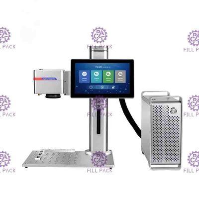 20 Watt Desktop-Laserdruckmaschine zur Kennzeichnung von Datums- und Chargencodes auf Kartons und Weinflaschen fournisseur