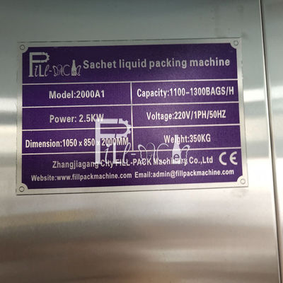 Elektrisches Plastikkissen-flüssige Füllmaschine fournisseur