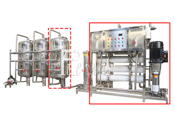 Flasche, die Wasserbehandlungs-Maschine der Umkehr-Osmose-5TPH füllt fournisseur