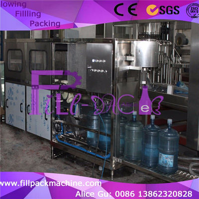 120bph PLC Sus304 5 Gallonen-Wasser-abfüllende Ausrüstung fournisseur