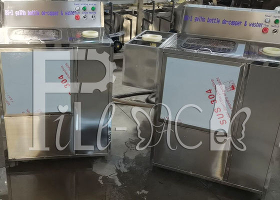 Semiauto 250BPH 5 Gallonen-Flaschen-Entkröner-Waschmaschine fournisseur