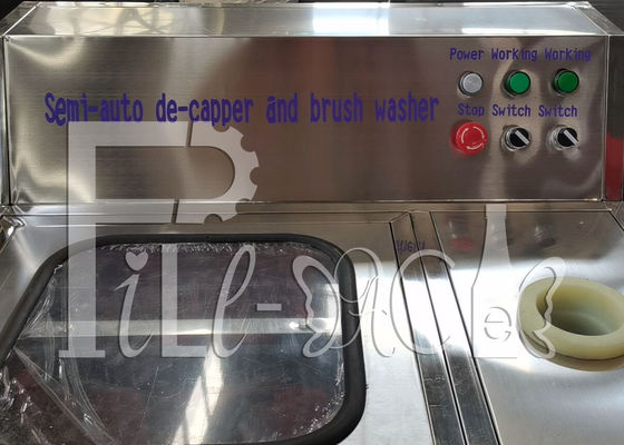 Semiauto 250BPH 5 Gallonen-Flaschen-Entkröner-Waschmaschine fournisseur
