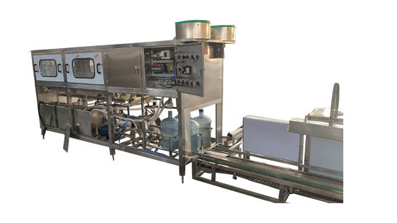 300bph 18.9l 5 Gallonen-Wasser-Füllmaschine automatische Plc-Steuerung fournisseur