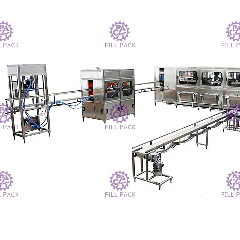 Mechanisches gefahrenes 600BPH 5 Gallonen-Wasser-Flaschenabfüllmaschine fournisseur