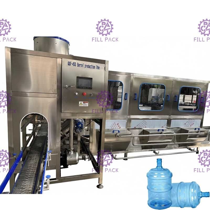 Automatisches abgefülltes Füllmaschine-reines Wasser-waschendes füllendes Mit einer Kappe bedecken der Gallonen-450BPH fournisseur