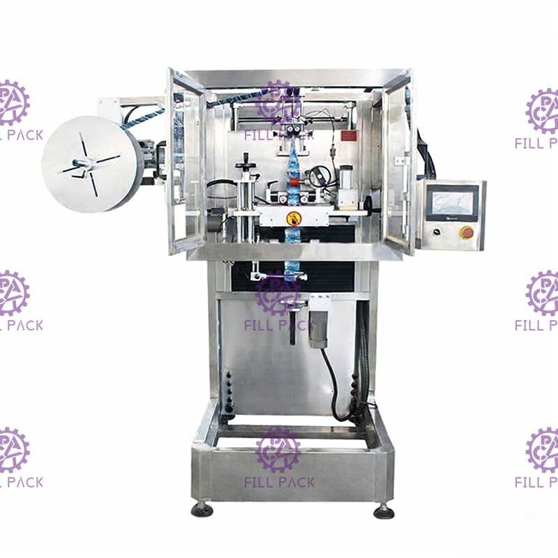 Panasonic Wechselstrommotor-Hals-Ärmel-runde Flaschen-Etikettierer fournisseur