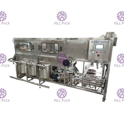 300BPH automatisches Plastiktafelwasser-füllende mit einer Kappe bedeckende Maschine der flaschen-3 der Gallonen-18.9L