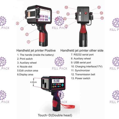 Portable Code Printer Handheld Inkjet-Coding-Maschine für das Datum und Chargendruck